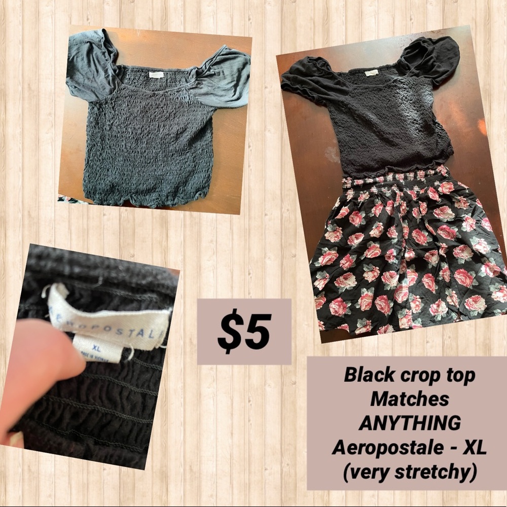 Black Crop Top